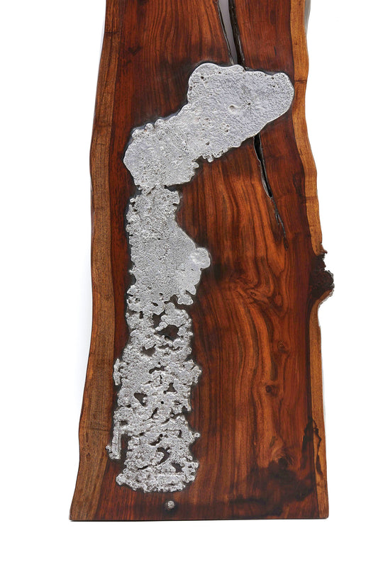 Molten Aluminium on Wood 04