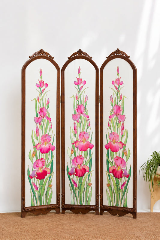 Silk Screens in Teak Wood
