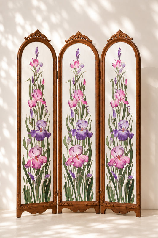 Silk Screens in Teak Wood