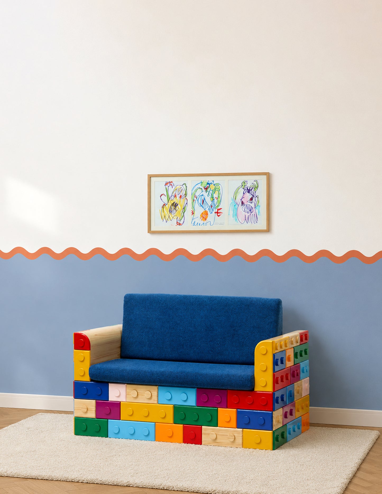 Colour Block Sofa